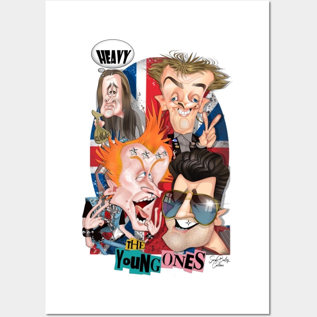 The Young Ones Wall Art by Sarah Bailey TV Cartoons